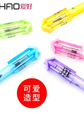 爱好82811可擦中性笔小学生可爱卡通小房子造型摩易擦笔晶蓝蓝色