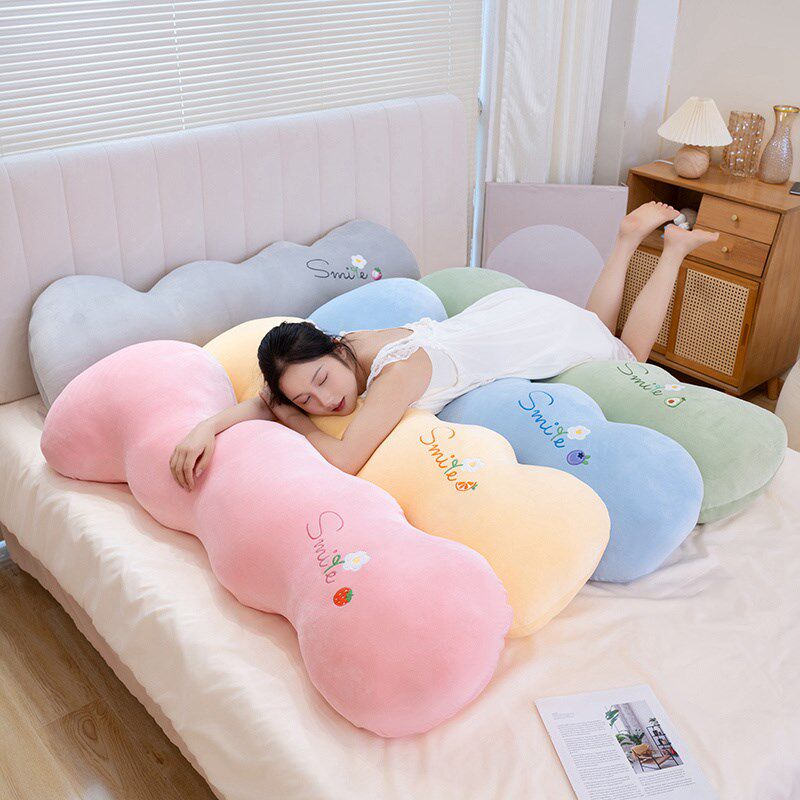 云朵长条抱枕女生睡觉专用宿舍床上沙发成人儿童可拆洗侧睡夹腿冬