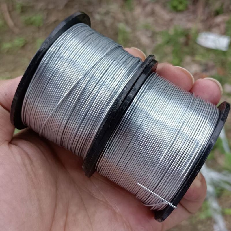 现货速发光缆附挂机扎丝钢筋捆扎机绑E丝镀锌铁丝挂缆机扎线0.8mm