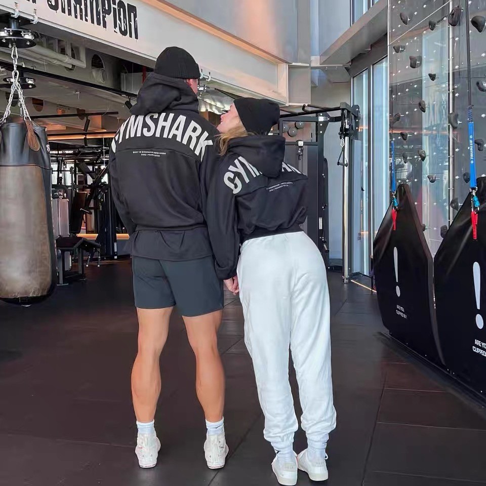 Gymshark卫衣系列重工拼接工艺克重380克加绒