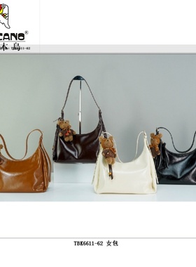 TUCANO/啄木鸟专柜正品女包2025新款时尚复古高档腋下牛角包6611