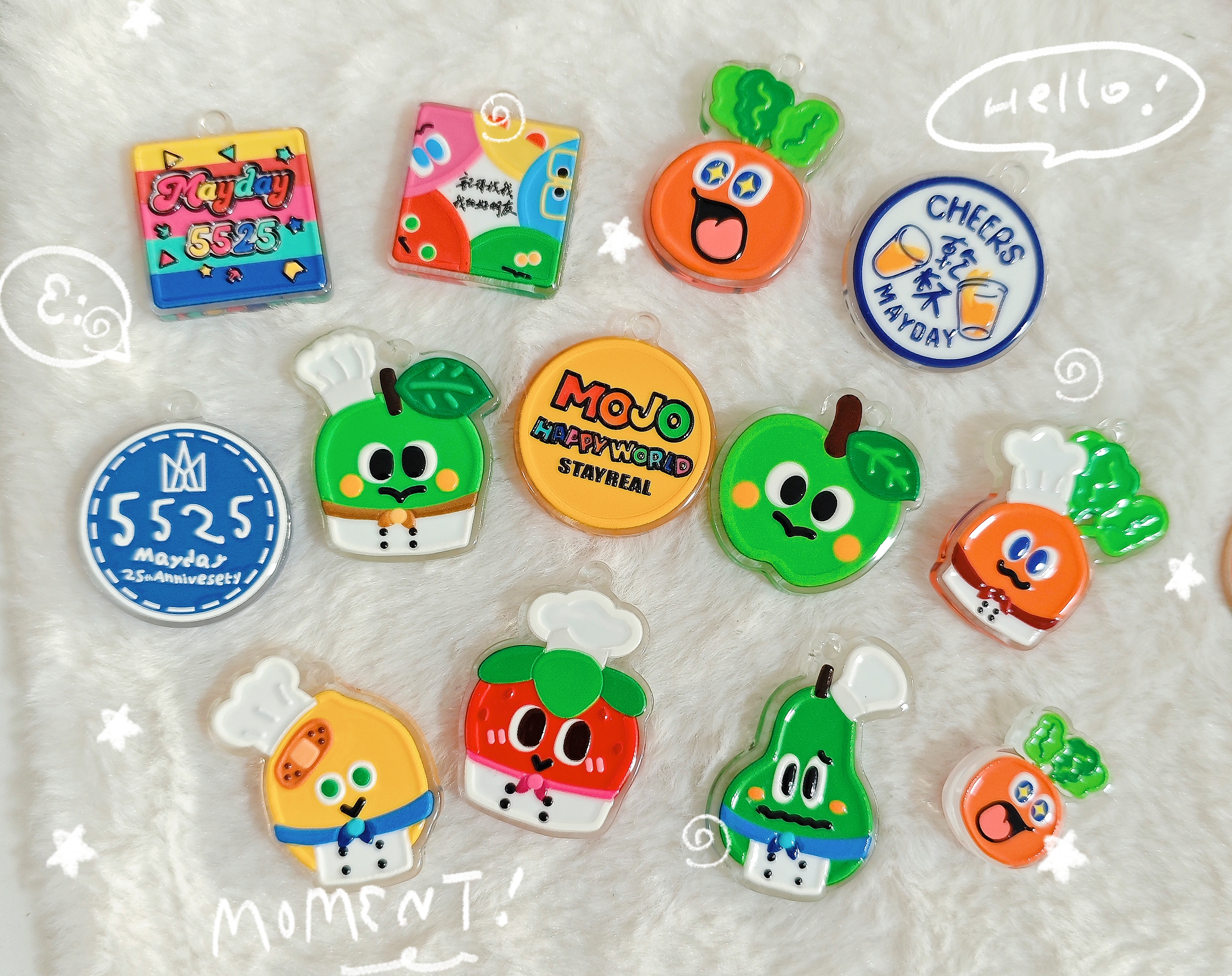 Lunas DIY新款可爱五月天周边物料亚克力醋酸