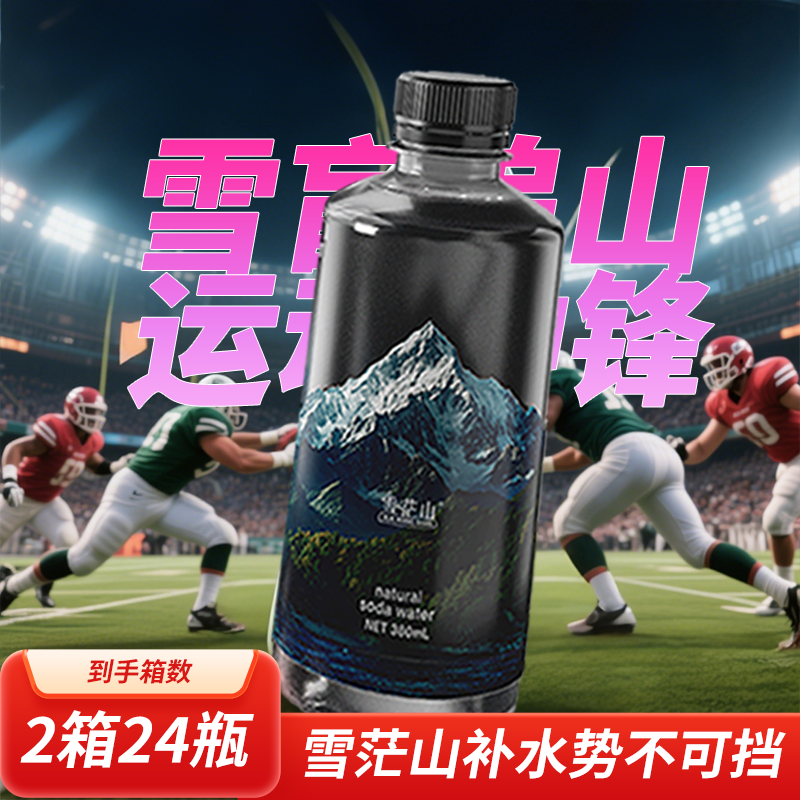 苏打水2箱24瓶天然弱碱水厂家直发赛后冰桶镇雪水天然原水0糖0卡