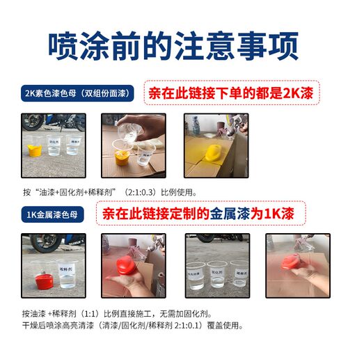 纯白大红汽车油漆氟碳漆工业油漆哑光涂料全车改色桶装漆颜色定制