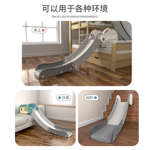 儿童滑滑梯室内家用床沿折叠多功能幼儿客厅沙发楼梯滑滑梯塑料