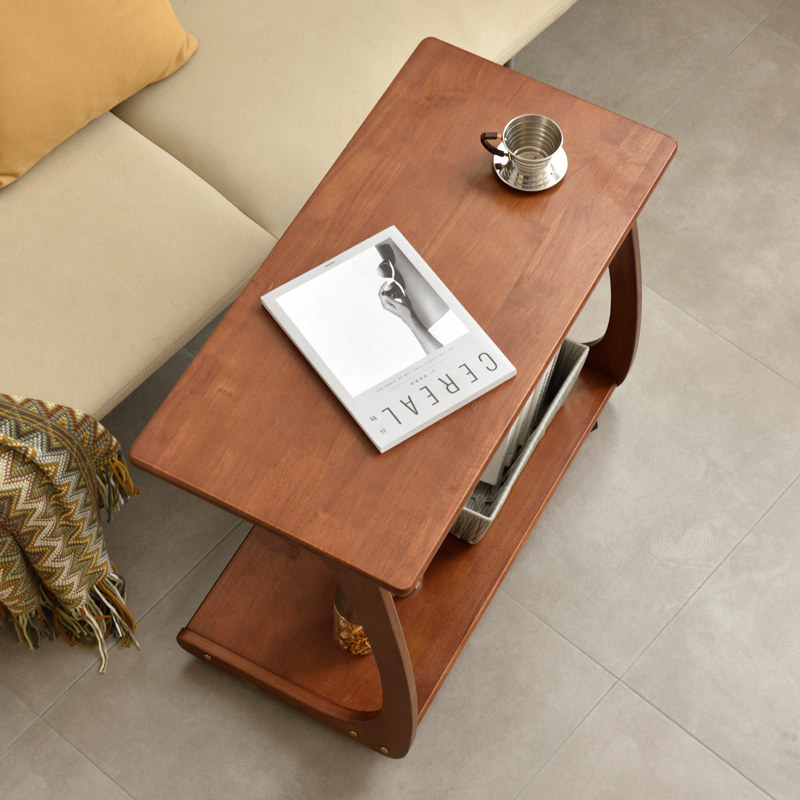 实木沙发边几带轮可移动床头电脑小桌子置物架茶几C型方桌侧边柜,住宅家具,角几/边几,淘宝优惠券,粉丝福利购,淘宝优惠卷