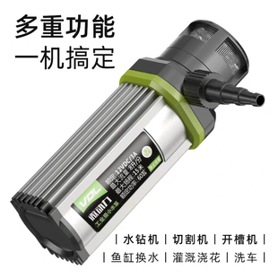 12v小水泵抽水家用型220V潜水自吸微型全自动高扬程水钻机泵