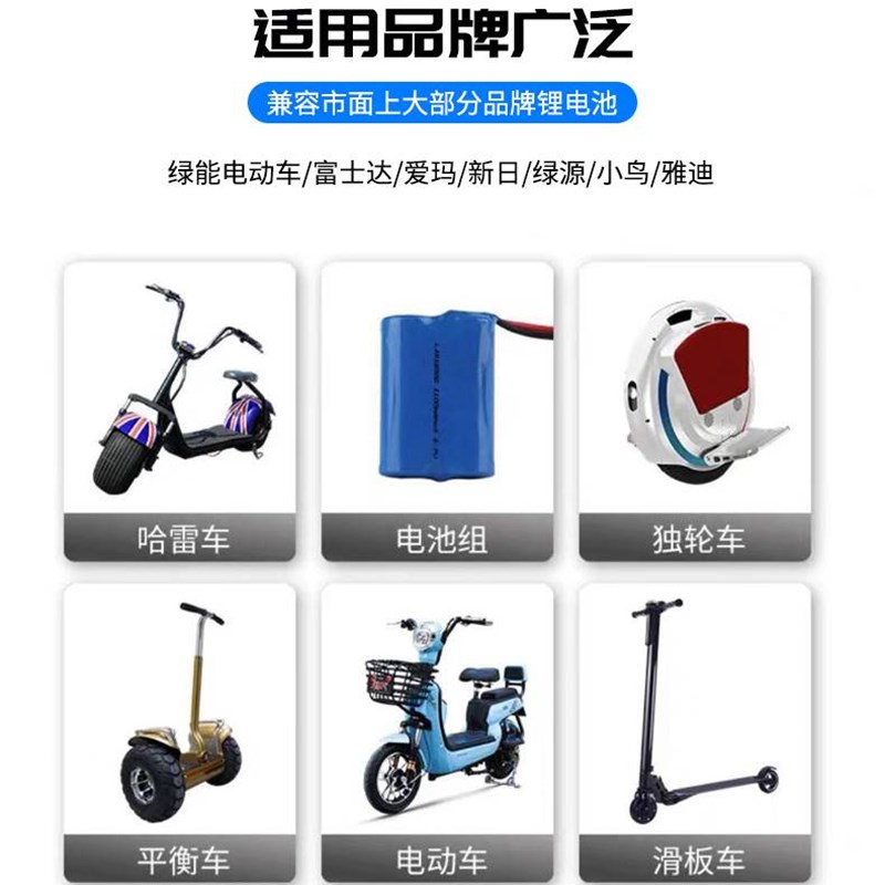 星恒锂电池充电器48V智能修复数显54.6V2A代驾电动车自行车通