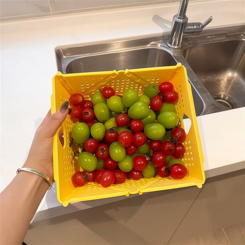 可折叠洗菜盆水果篮特大洗菜篮厨房实用好物沥水篮新款家用多功能,餐饮具,果盆/果盘/果篮,淘宝优惠券,粉丝福利购,淘宝优惠卷