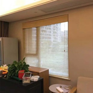 简约现代苎麻帘入户隔断屏风门帘禅意办公室客厅可选遮光茶室中式