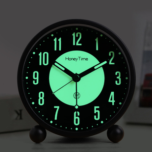 夜光小闹钟初中生专用起床神器学生用充电款摆台式时钟表2023新款