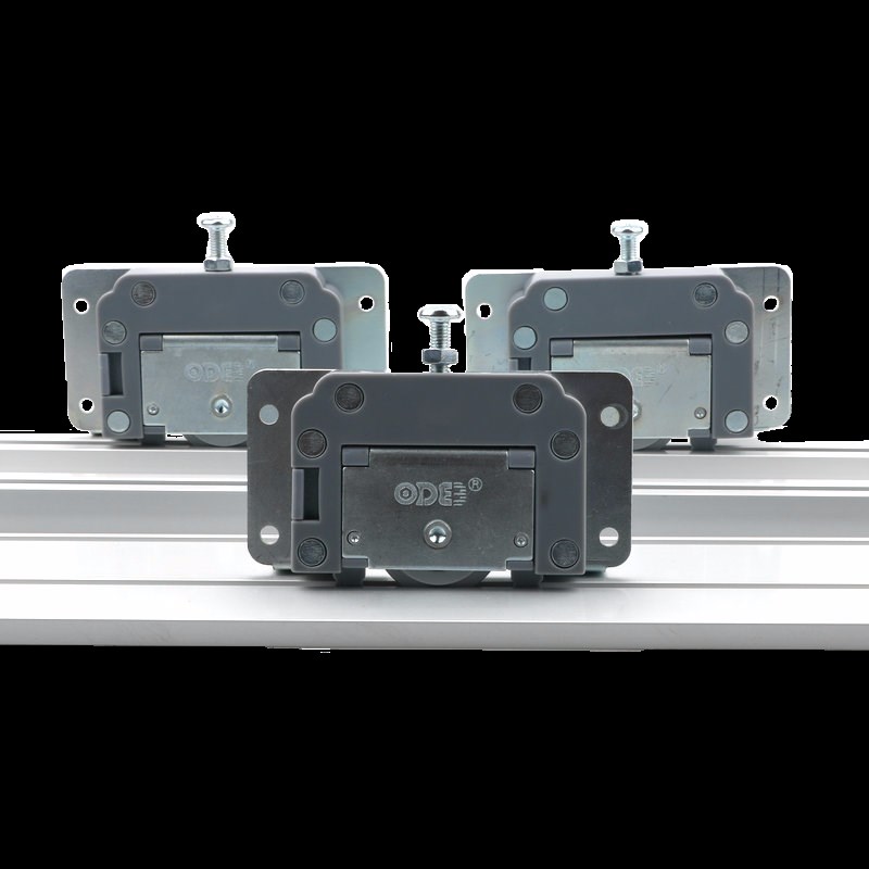 家具衣柜移门阻尼缓冲趟门吊轮实木门滑轮滚轮免开槽明装吊滑轮