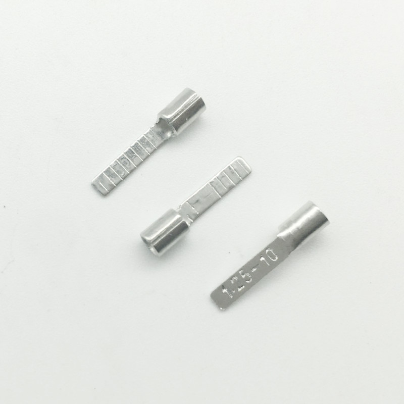 DBN1.25-10 片形预绝缘端子 冷压端头 接线端子 1000只1包 铜