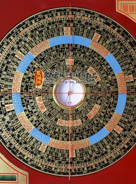 纯铜罗盘精准高精度专业小罗盘摆件三元三合综合盘八卦罗经仪黄铜