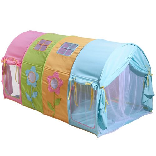 新款儿童床帐篷床幔儿童室内小帐篷彩色游戏床上帐篷蚊帐顶蓬定做