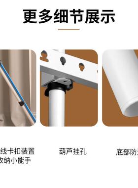 43/55/65/75/85英寸电视落地式支架免打孔移动艺术展示架通用三角