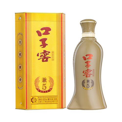 口子窖兼5系列 40.8度 500ml*2瓶双支装 兼香型白酒 礼送佳选