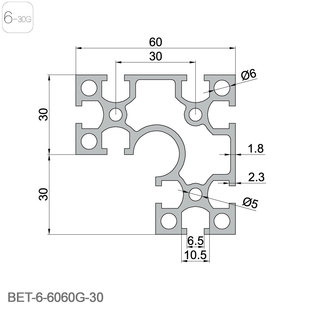 定制 6060G 30工业铝型材设备框架转角流水线铝型材铝合金型材