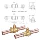 鸿森QFT冷媒球阀 54mm焊接口机组空调冷库雪种手动阀