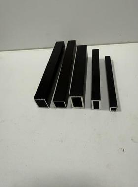 黑色铝合金方管10x10 10x20 20x30 10x15矩形烤漆加厚铝方通
