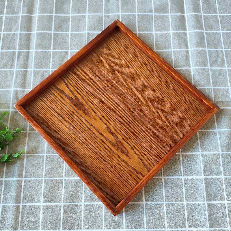 方形托盘茶盘 木质茶水杯托 餐盘四方小果盘大号正方形木盘40*40,餐饮具,盘,淘宝优惠券,粉丝福利购,淘宝优惠卷