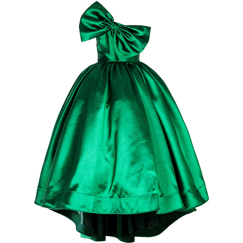 儿童模特T台走秀锻面拖尾公主裙高端女童钢琴主持人表演出晚礼服,童装/婴儿装/亲子装,儿童礼服,淘宝优惠券,粉丝福利购,淘宝优惠卷