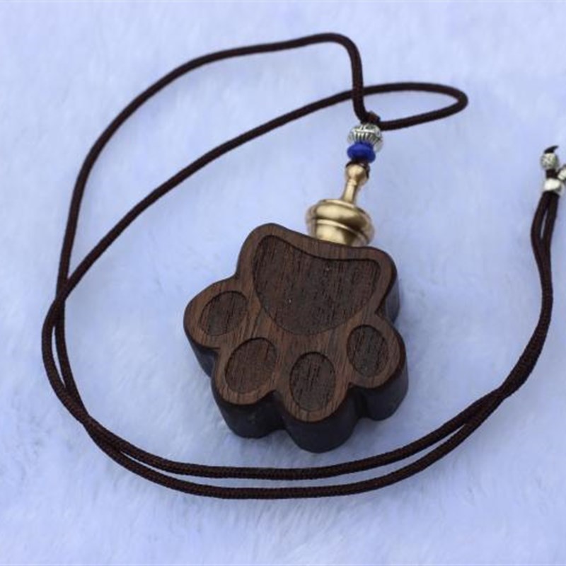 牵绊猫咪狗狗毛发骨灰纪念吊坠项链坠宠物骨灰盒雕刻挂件钥匙扣