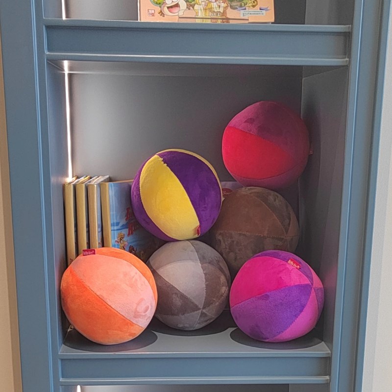 北欧款宝宝毛绒布球婴儿球柔软训练平衡手抓握抛接体育用品室内用