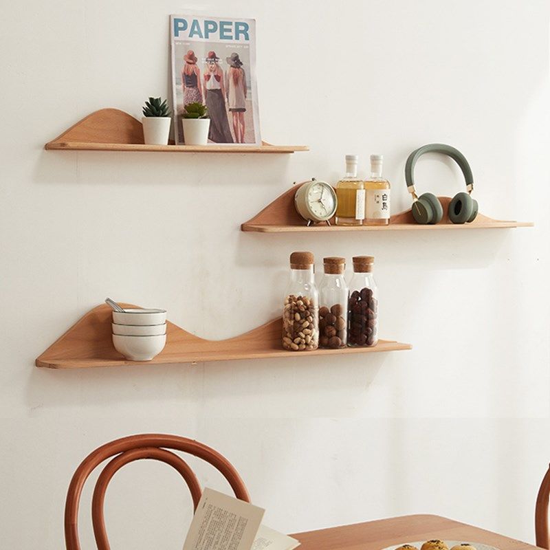 免打孔墙上置物架客厅壁挂实木一字隔板榉木书架层板餐厅装饰架子,住宅家具,搁板/置物架/家用陈列架,淘宝优惠券,粉丝福利购,淘宝优惠卷