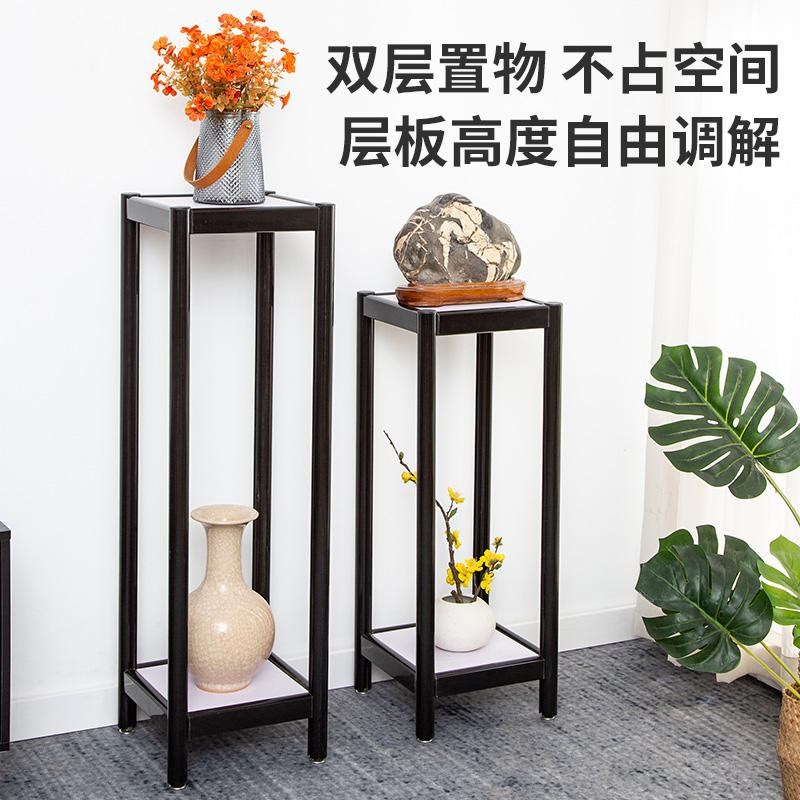 铝合金花架落地式双层置物架子电视柜两边花架防水花盆架室外户外