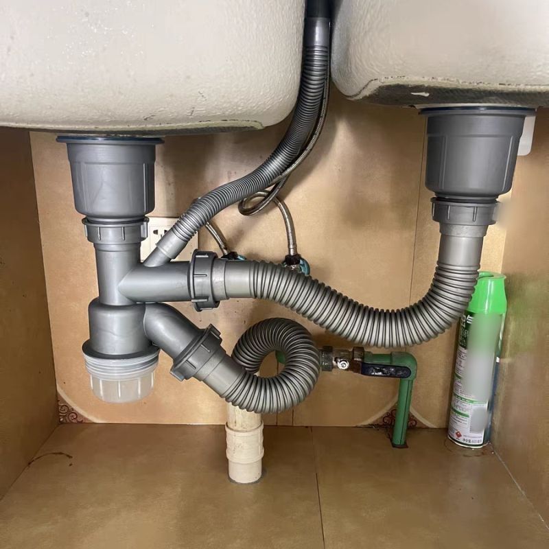 套装下水管配件洗碗池排水管厨房下水器下水道洗菜盆双盆水槽,家装主材,下水器,淘宝优惠券,粉丝福利购,淘宝优惠卷