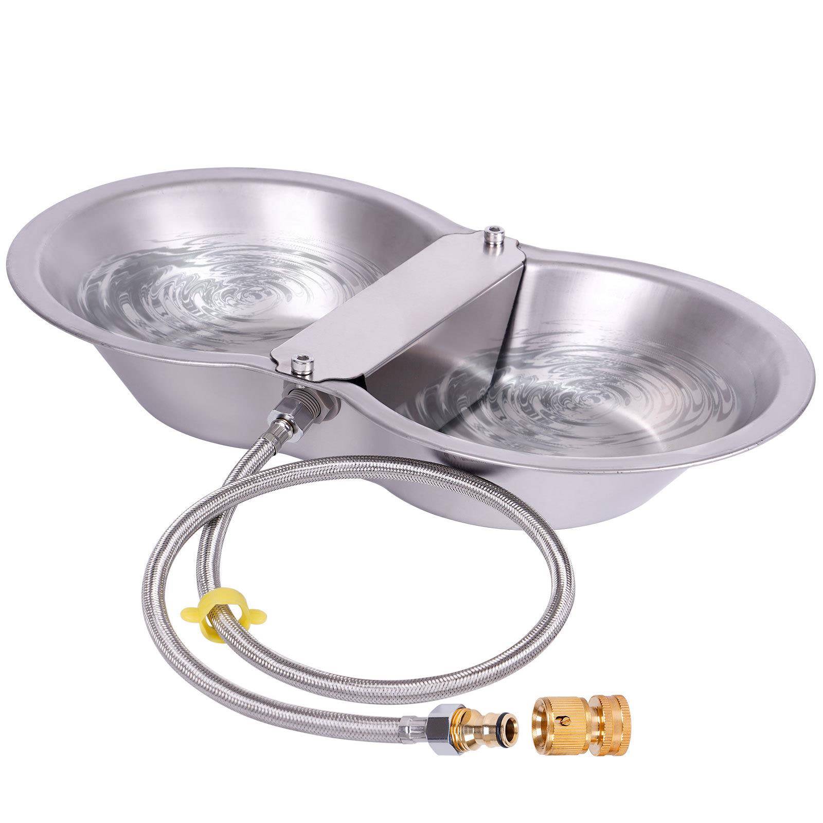 加厚自动狗水碗牲畜猪牛羊水位分配器不锈钢浮球饮水碗宠物喝水器