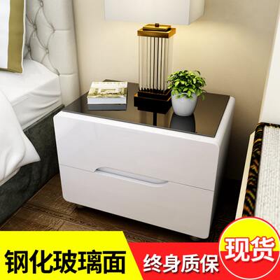 床头柜简约现代北欧卧室小柜子储物柜组装迷你床边收纳柜整装包邮