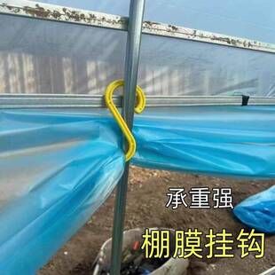 大棚温室挂膜钩通风神器侧边薄膜固定塑料膜放防风口挂钩勾子s型