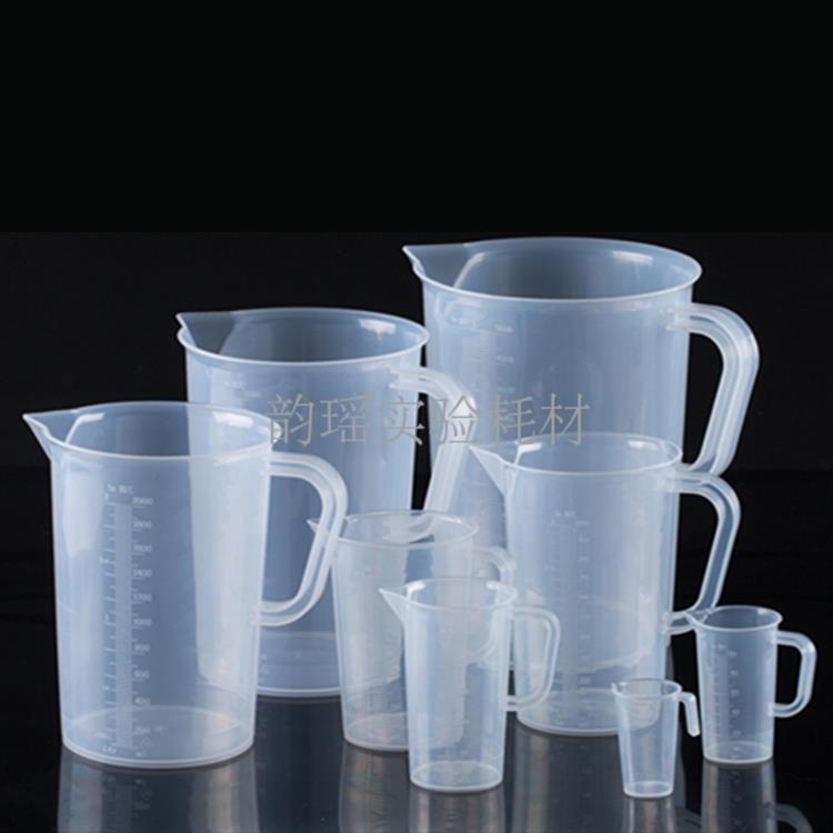 塑料量杯5000ml2000ml1000ml500ml250ml100ml50ml带把塑料烧杯