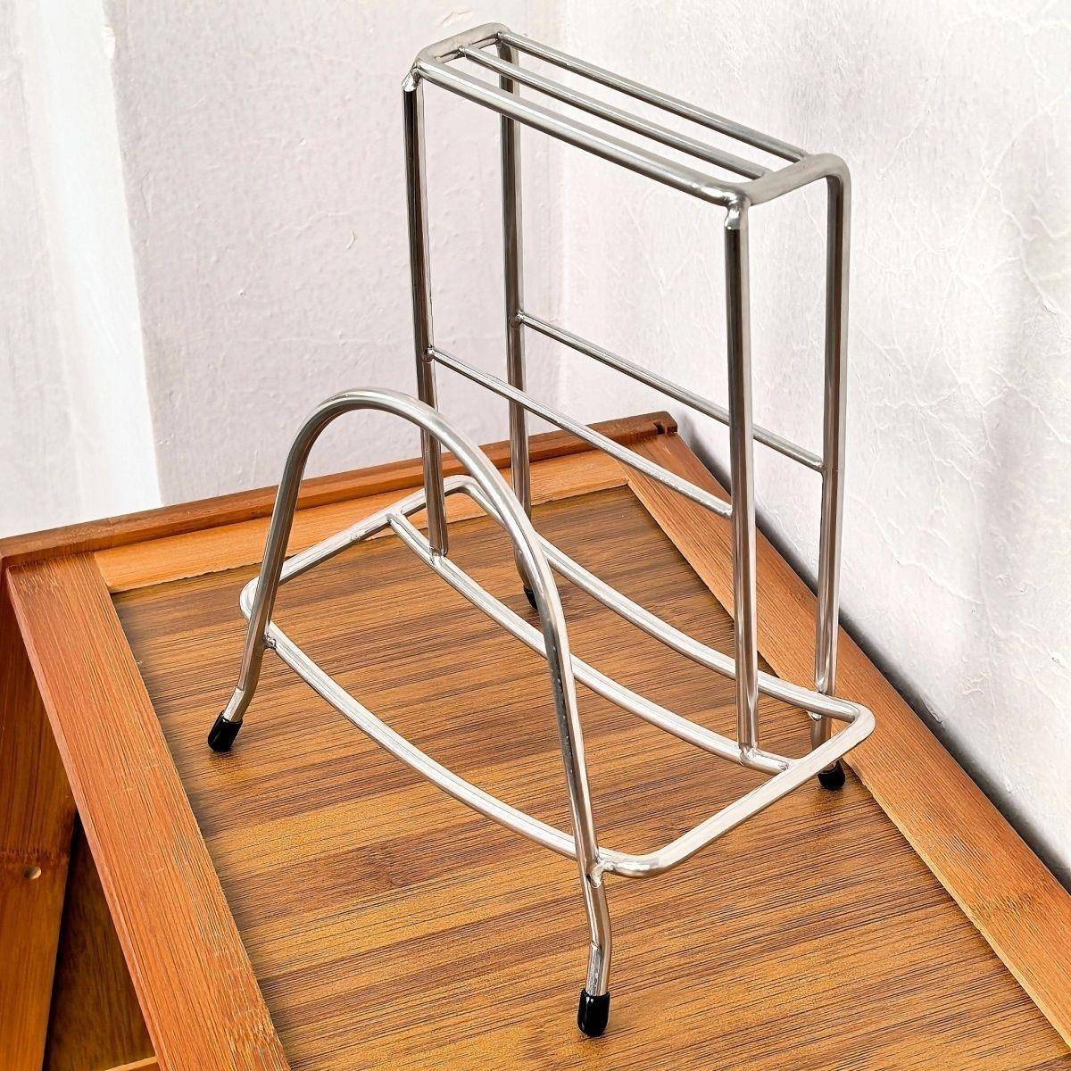 特厚款不锈钢菜板架砧板架案板收纳厨房置物架锅盖菜板多功能刀架