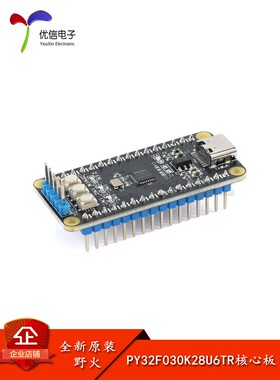 野火普冉PY32F030K28U6TR核心板 48Mhz 32位ARM单片机开发板模块