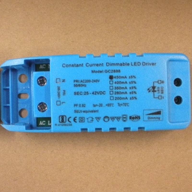GC2898调光驱动电源变压器450mA25-42VDC电源变压器火牛控制器