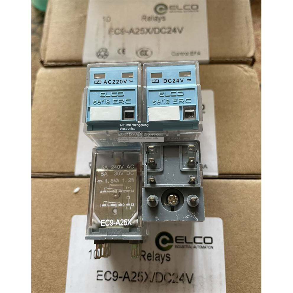 全新原装Releco/Yike Ec9-A25X 24Vdc Ac220 230V 8针中间继电器