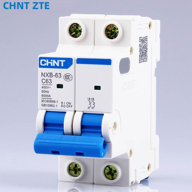 正泰单相2P 32A40A50A63A两极空气开关小型断路器家用空气开关Nxb