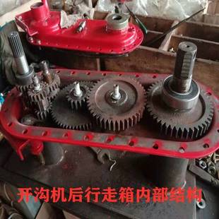 开沟培土机齿轮箱配件 田园管理机变速箱体 微耕机齿轮轴油封链条