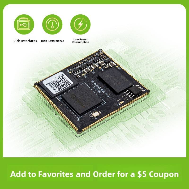 瑞信威Rk3506G/J冲压孔芯板开发板三核Cortex-A7多核Rk3506B