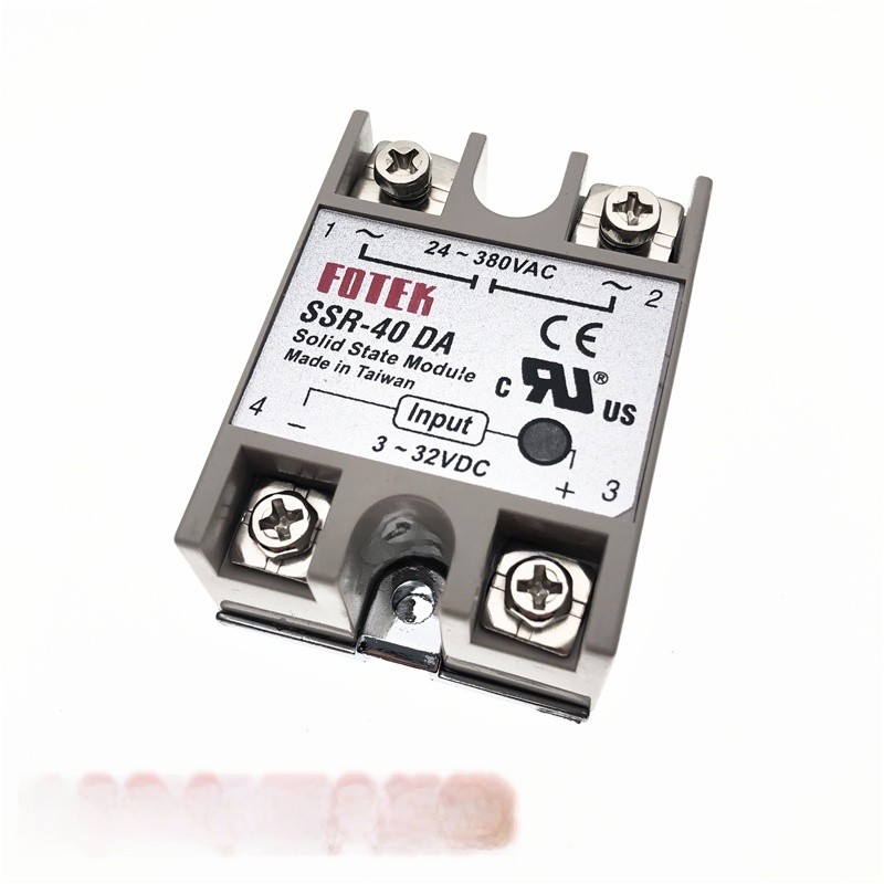 Ssr-40 Da固态继电器24V-380V 40A 250V Dc控制交流