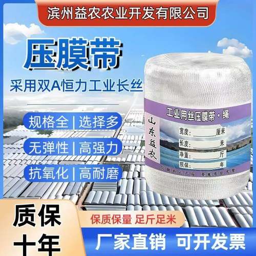 山东益农大棚压膜带压膜绳压膜线扁带大棚配件抗老化农用大棚绳