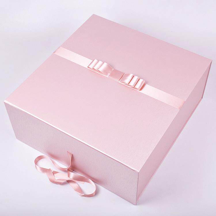 高档印LOGO箱子超大折叠旗袍婚纱敬酒礼服鲜花包装盒礼品盒空