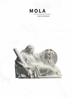 Mola.Anto。装饰雕像斯堪的纳维亚风格覆古艺术石膏雕塑立体浮雕