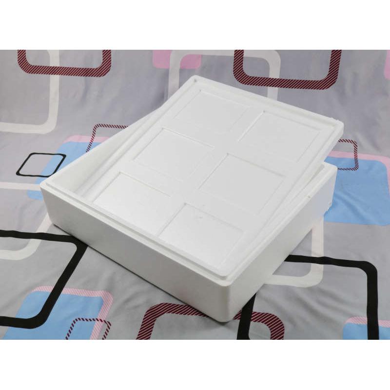 大号加厚高密泡沫箱快递s种菜水果保温冷藏箱海鲜矮扁箱香菇盒