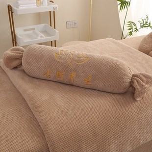 美容院专用脚枕美体按摩养生推拿SPA脚枕圆柱枕头腿腰靠糖果枕