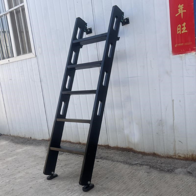 家用实木上下铺床梯子靠墙收纳隐形折叠阁楼楼梯登高木梯子伸缩梯