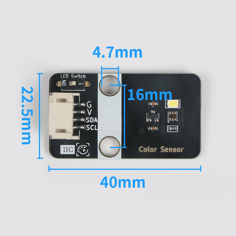 TCS34725颜色识别传感器IIC通信NLCS11颜色感应模块PH2.0防反接